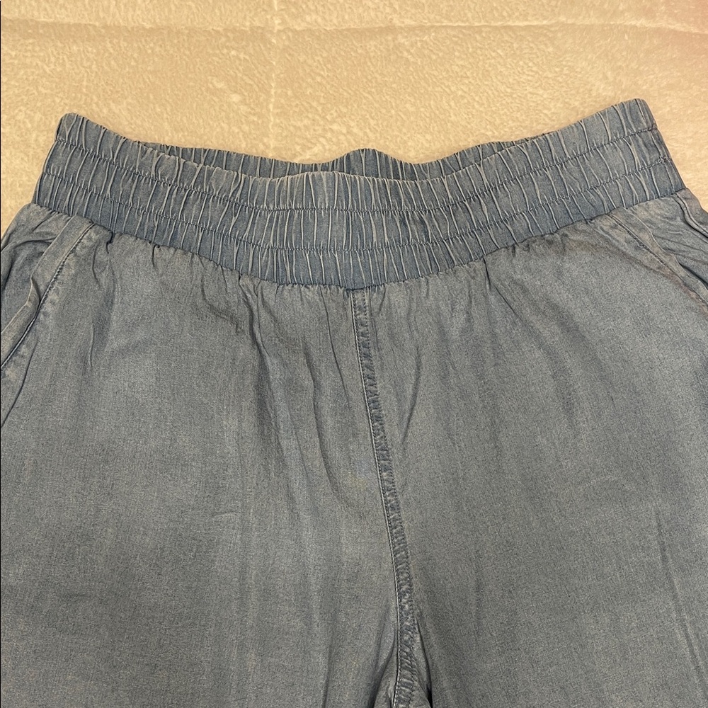 Calvin Klein Light Wash Wide Leg Pants - Picture 3 of 8